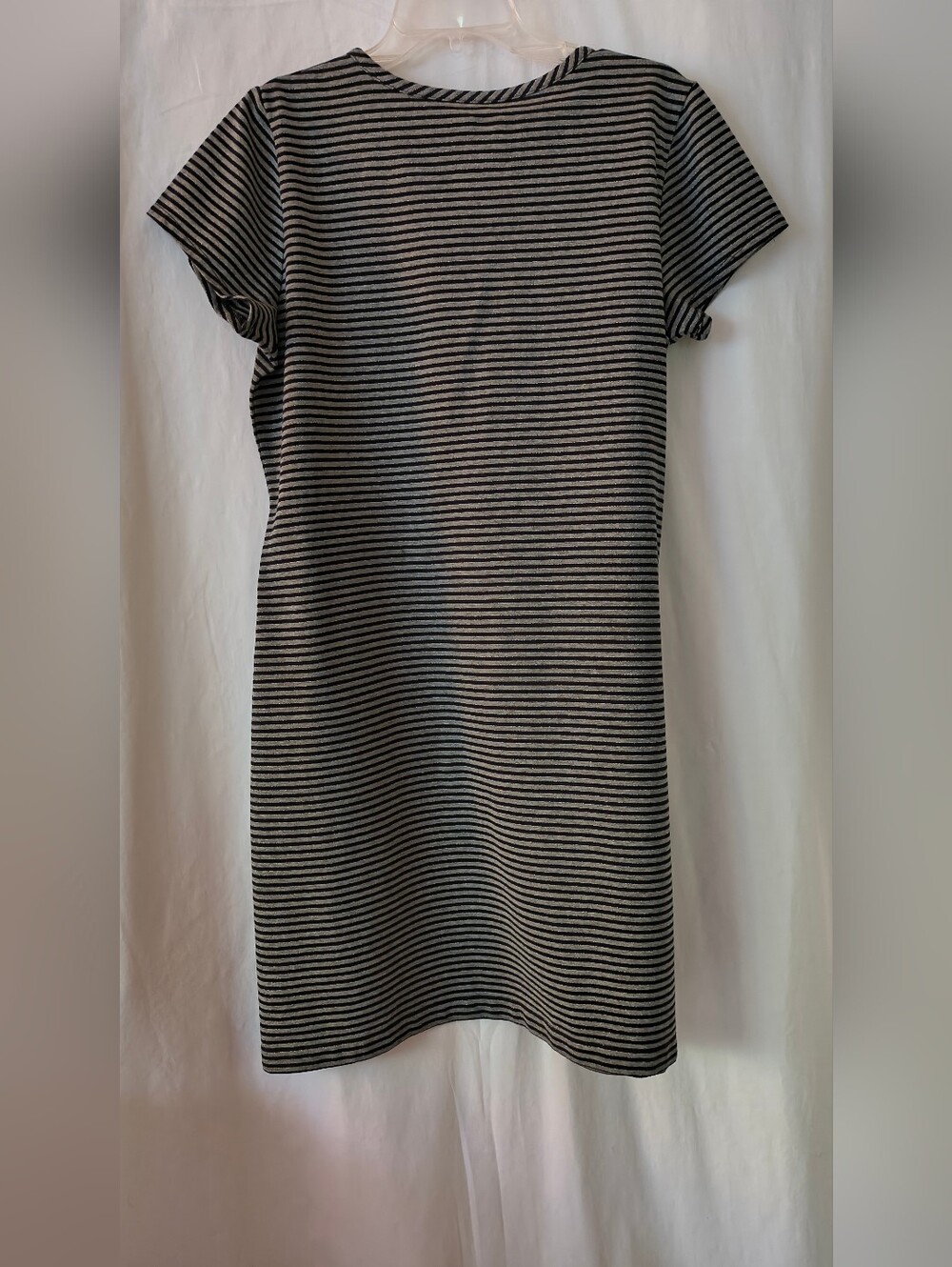 Liz Claiborne Sport Striped Knit Top - Black & Gray - Picture 4 of 4